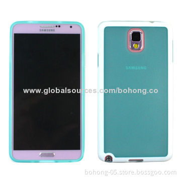 TPU Cases for Samsung Note 3, 2 Colors Injection, Various Colors Available